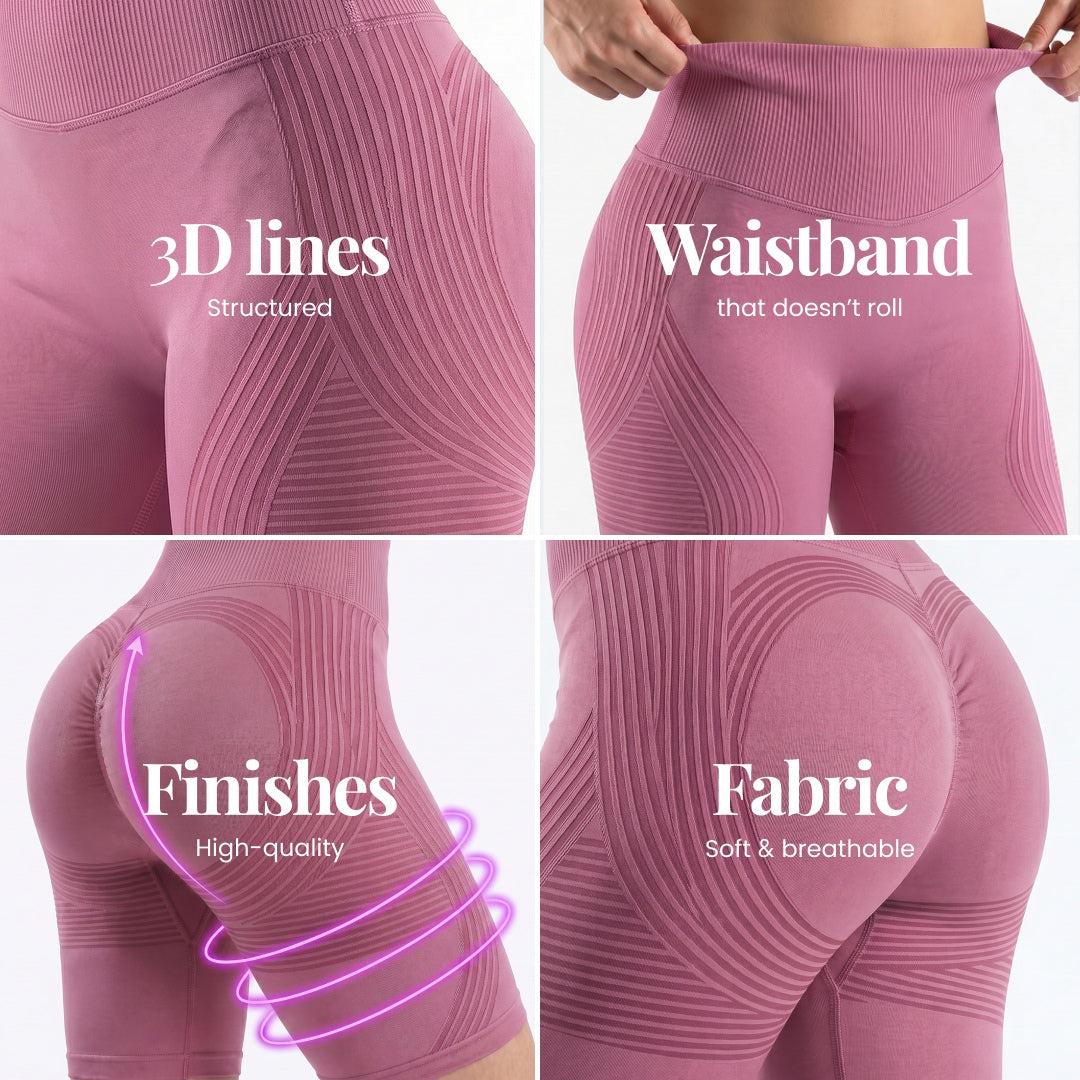 3D Shorts | Dusty Pink