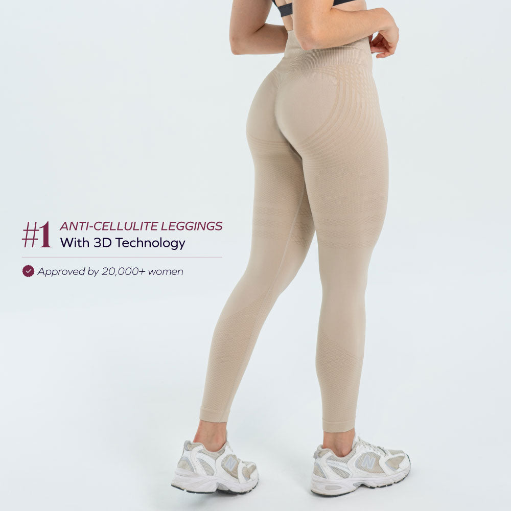 3D Leggings | Wine Red