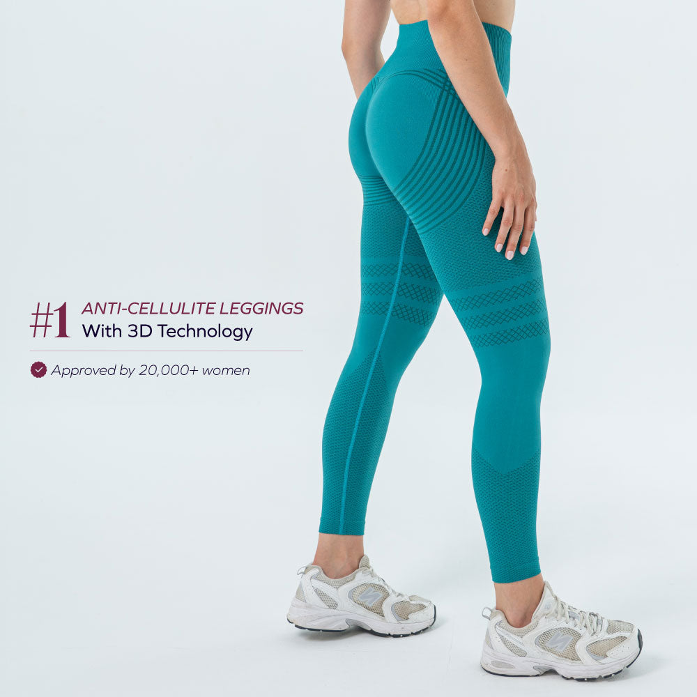 3D Leggings | Blue