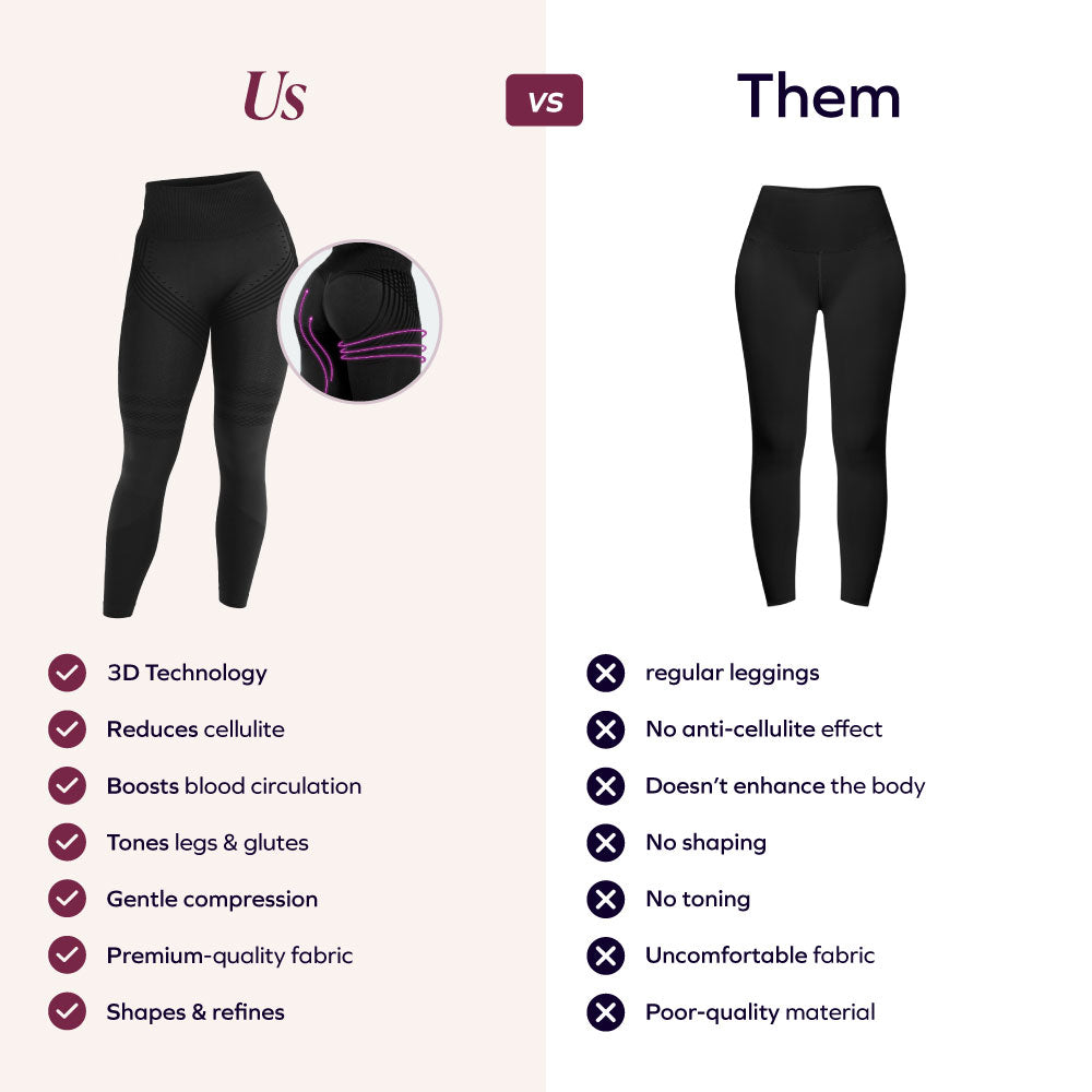 3D Leggings | Black | 2-Pack