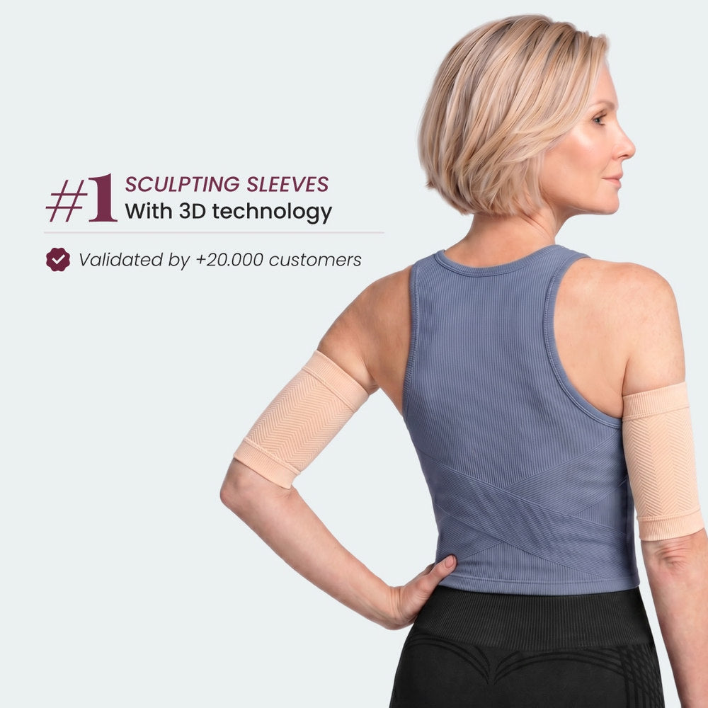 3D Sculpting Arm Sleeves | Beige