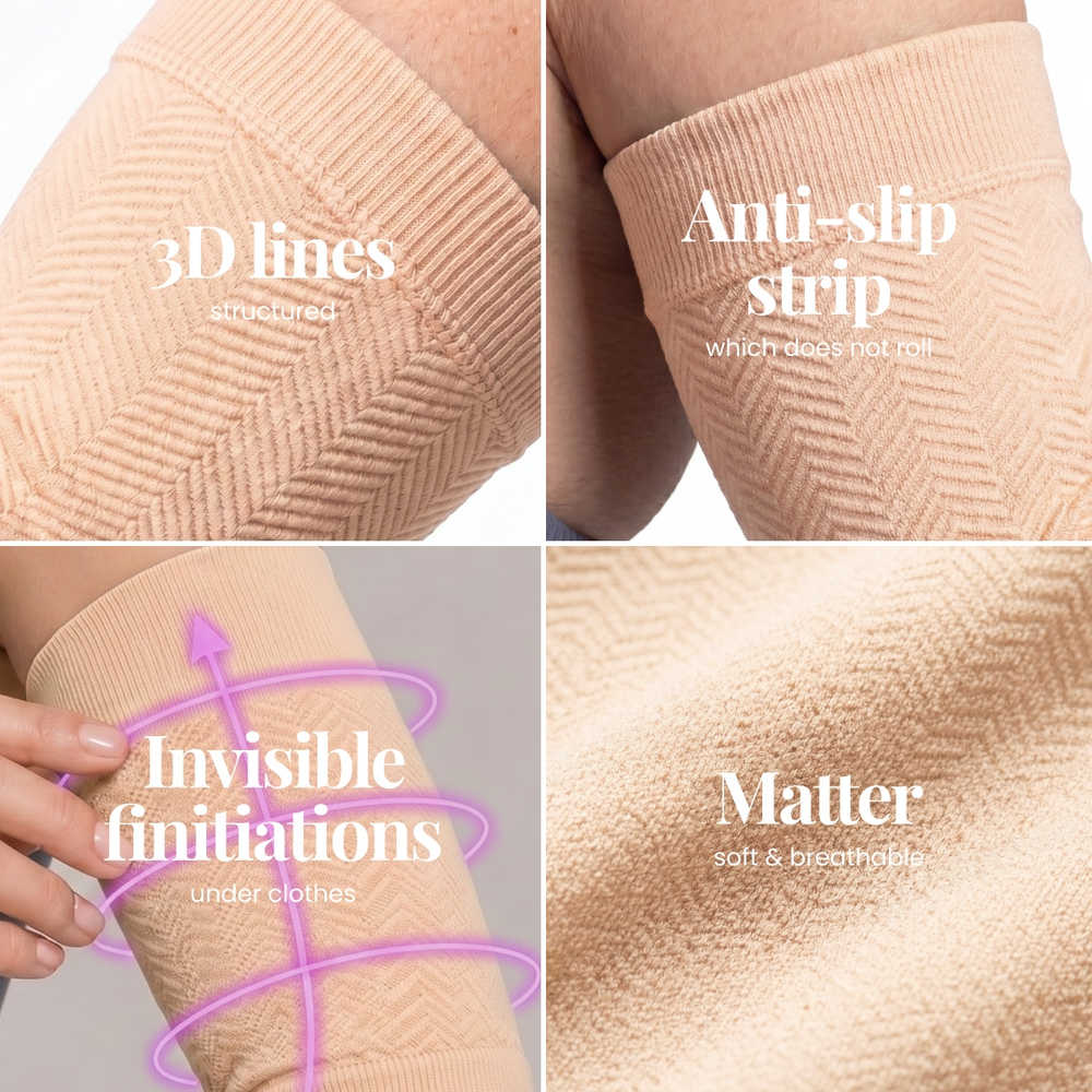 3D Sculpting Arm Sleeves | Beige