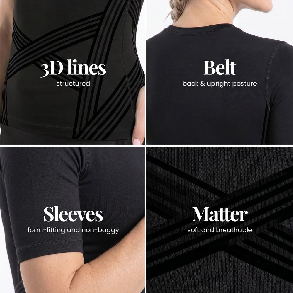 3D Sculpting T-Shirt | Black