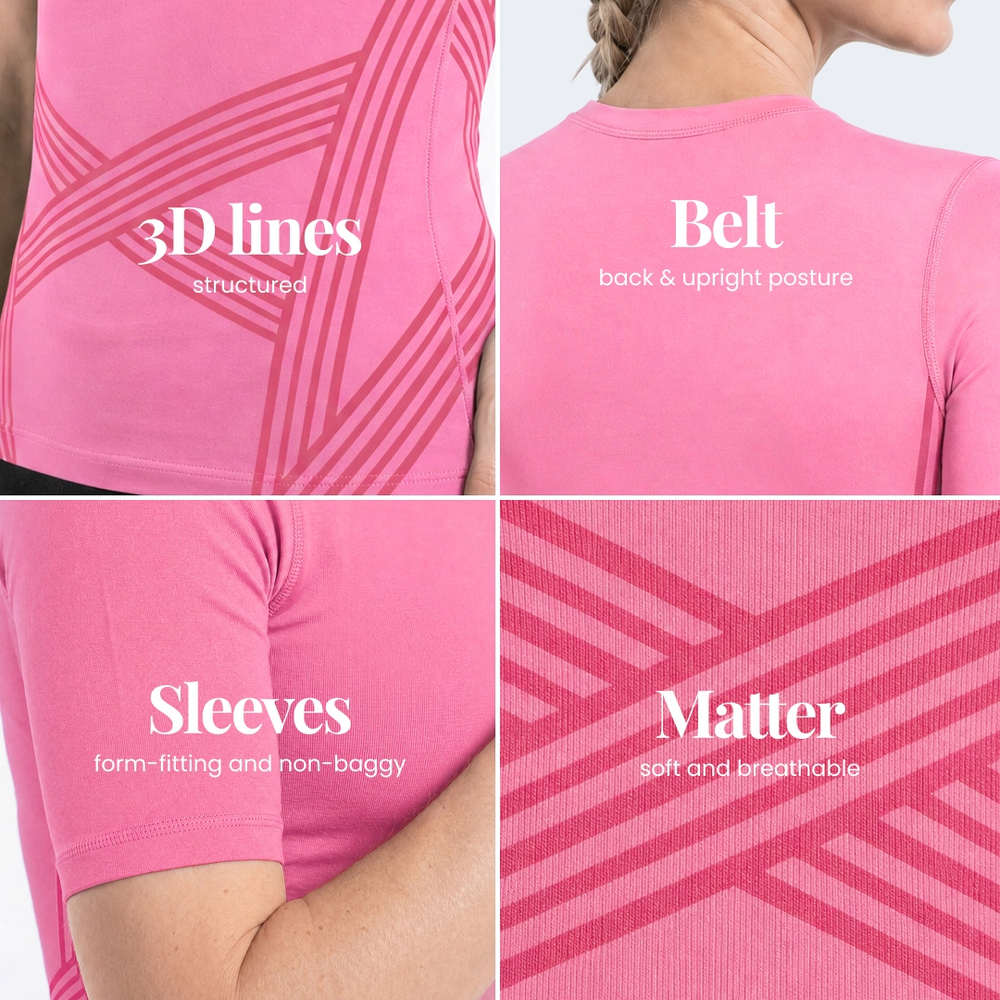 3D Sculpting T-Shirt | Pink